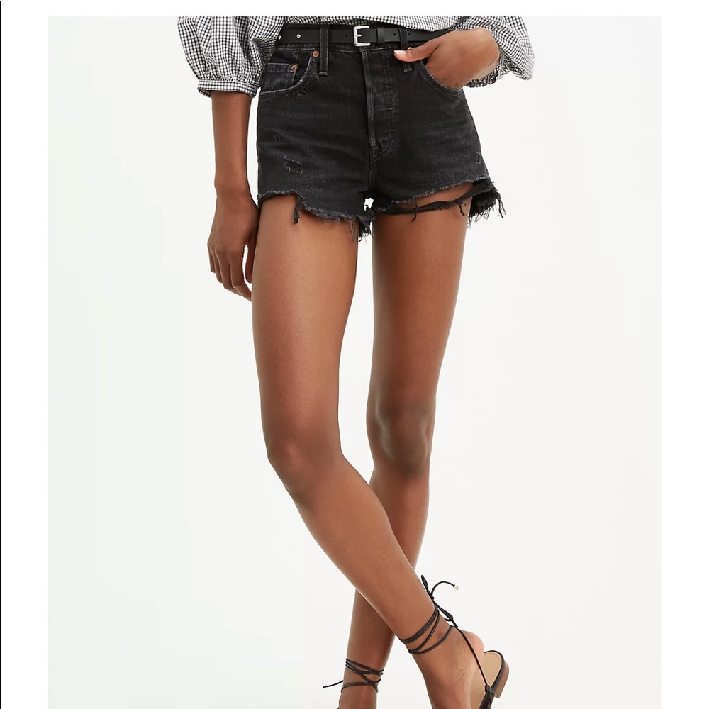 501® ORIGINAL HIGH RISE WOMEN'S SHORTS BLACK